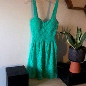 Charlotte Russe Teal Lace Dress